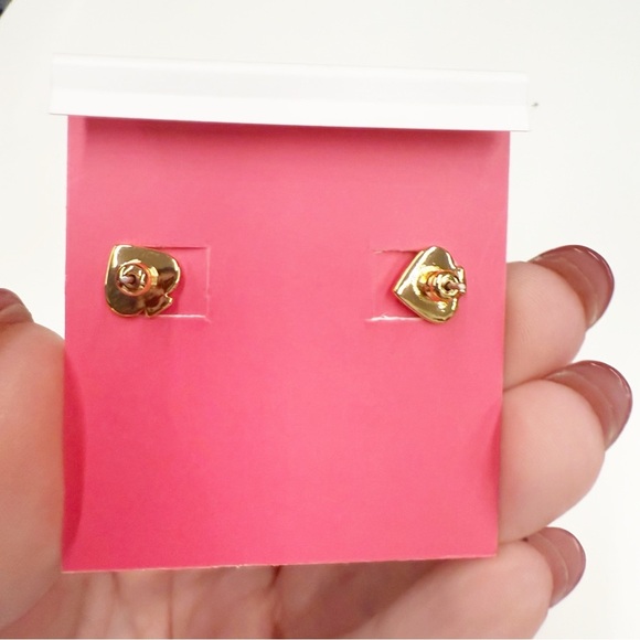 NWT Kate Spade Gold White Into The Bloom Stud Earrings - Picture 3 of 4